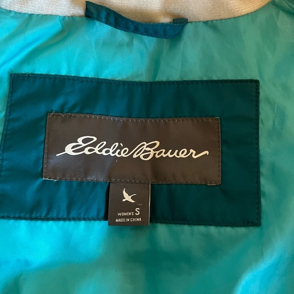 Eddie Bauer Teal Puffer Coat - Picture 5 of 6
